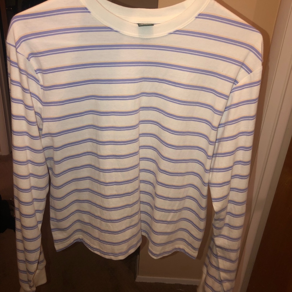 NWOT purple striped long sleeve